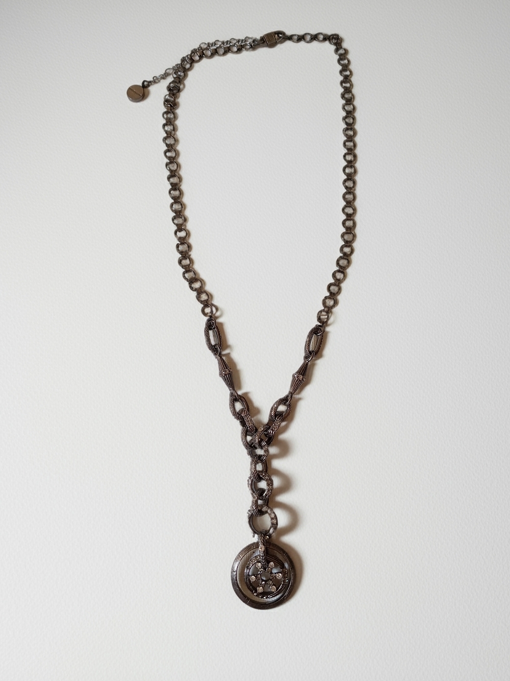 Givenchy Gunmetal Black  Necklace